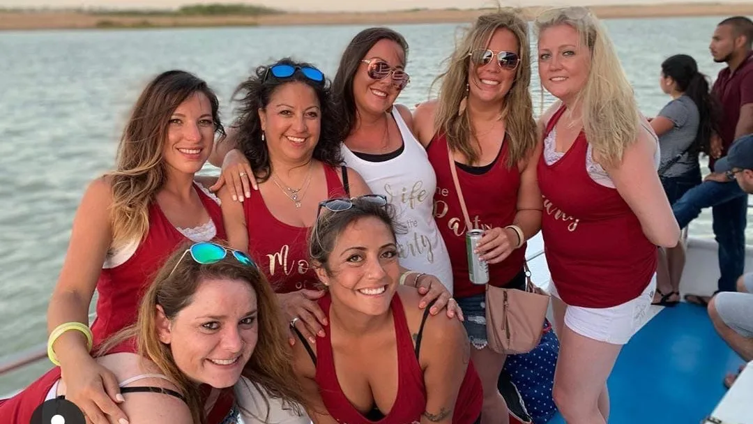 Private charter celebration on the boat