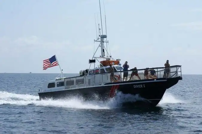 The Diver I underway in South Padre Island waters