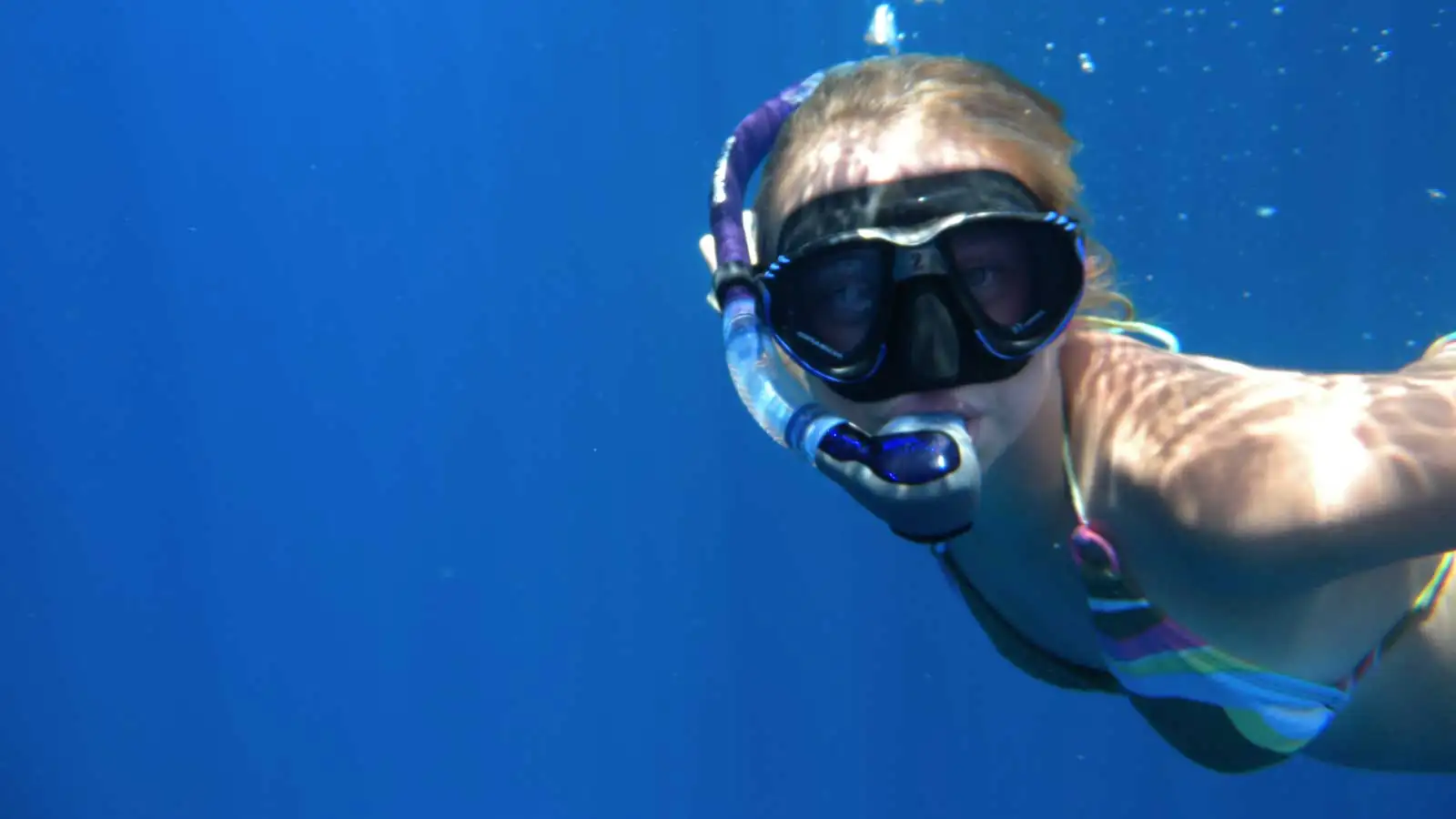 Snorkeling in the Laguna Madre estuary on South Padre Island